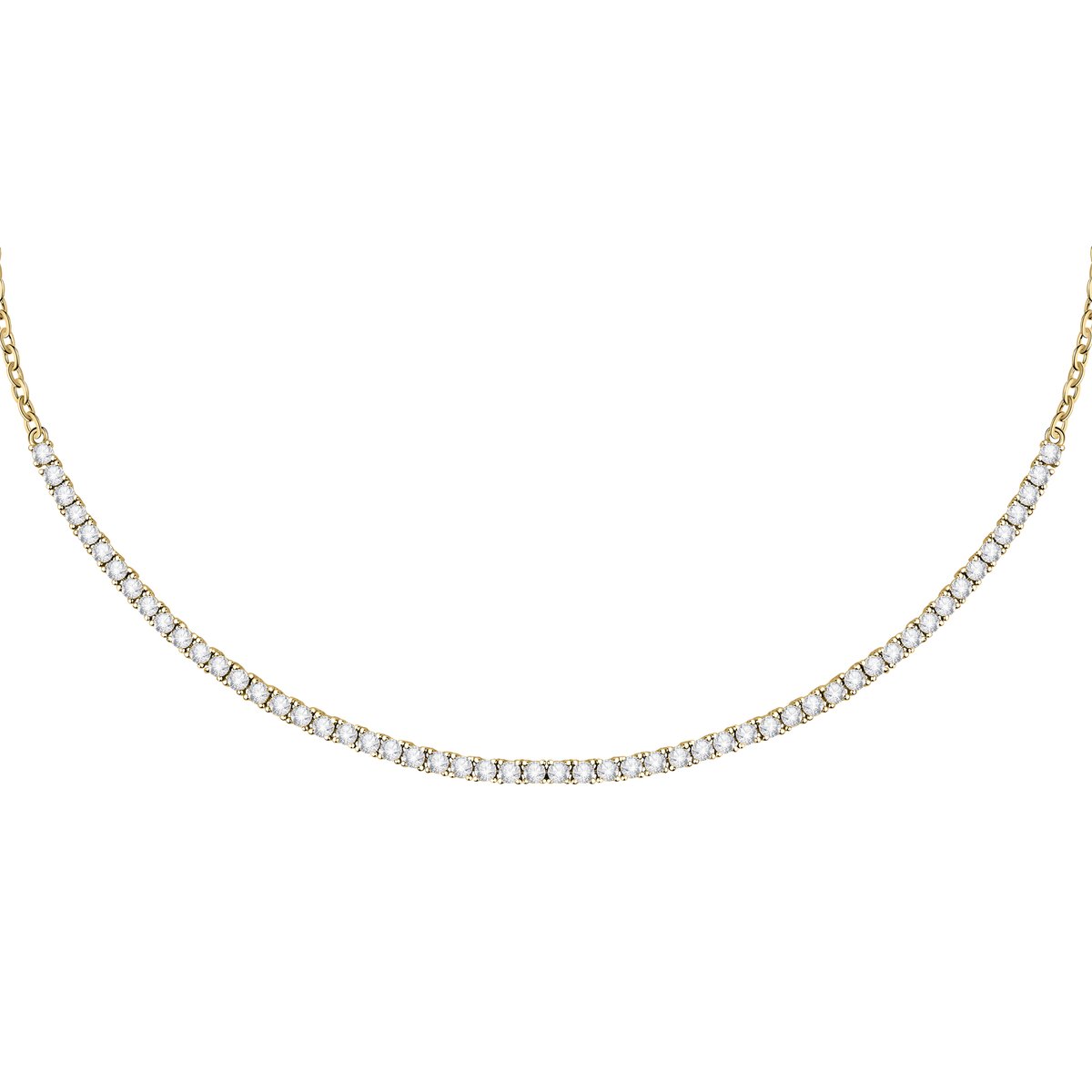 Collier en laiton, zircons SCINTILLE blanc, MORELLATO