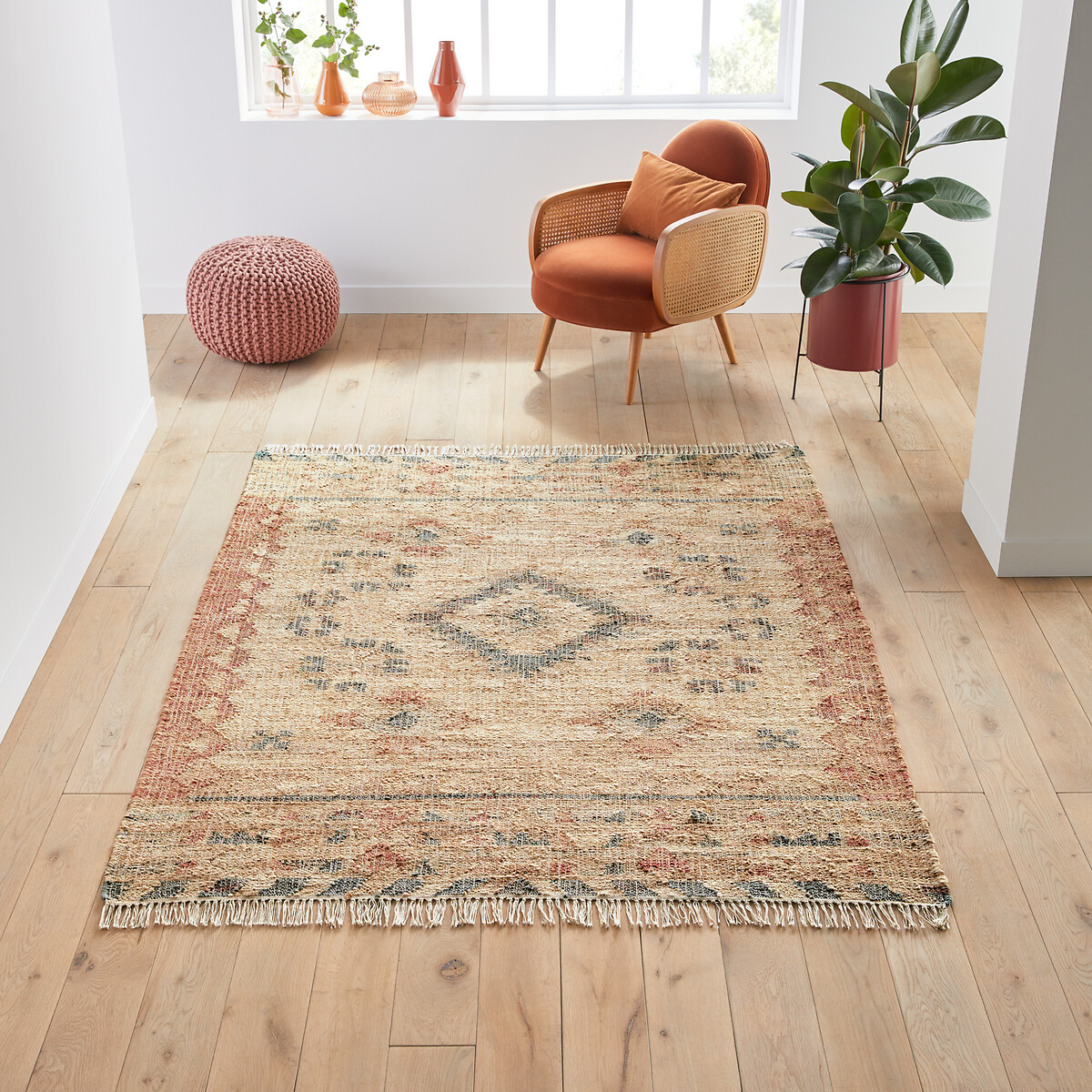 Alfombra kilim efecto usado, Navaja multicolor, LA REDOUTE INTERIEURS