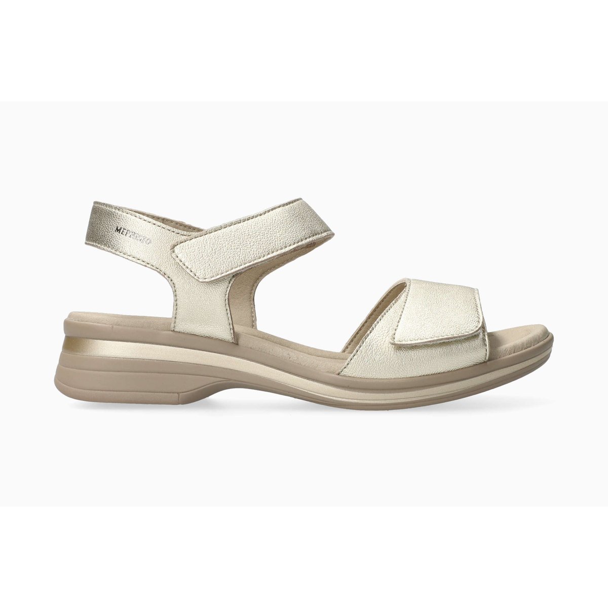 Sandales en cuir FLORALINE jaune gold 5149, MEPHISTO
