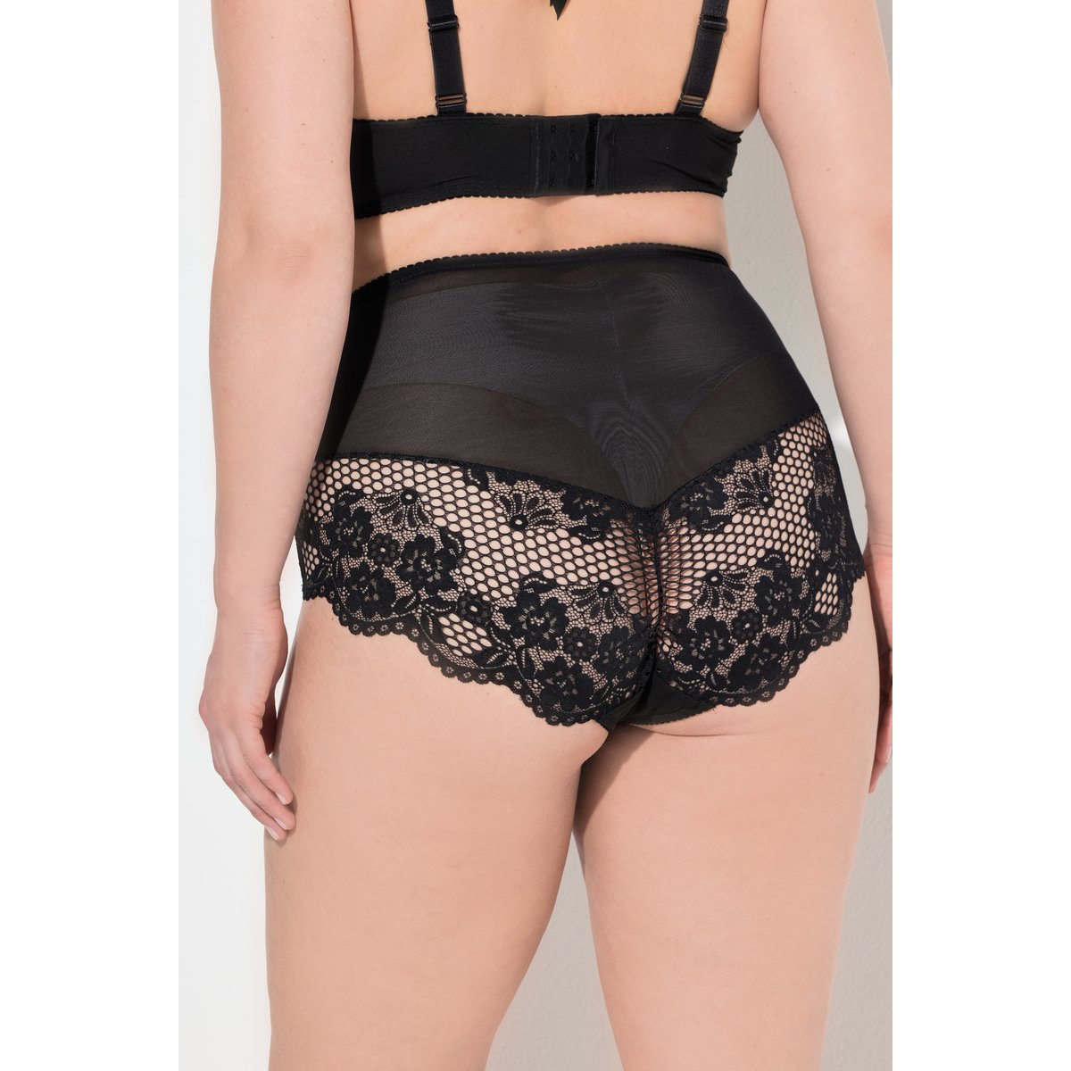 Culotte maxi TruYou, mesh noir, ULLA POPKEN