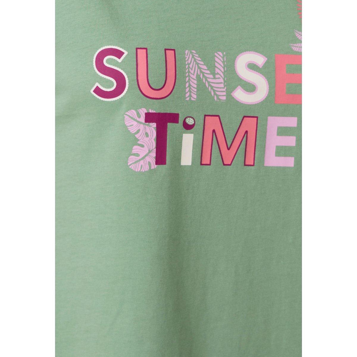 Chemise de nuit en pur coton vert, DAMART