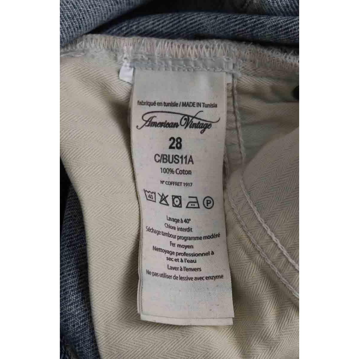 Jean droit - Bon État bleu, AMERICAN VINTAGE