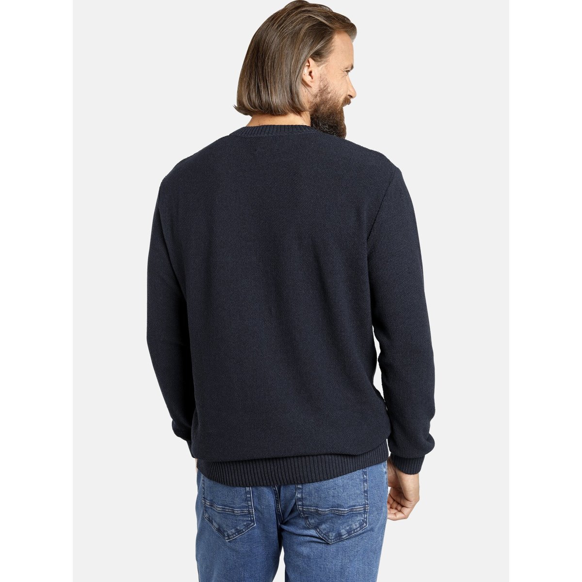 Pull ALBREKT bleu foncé, JAN VANDERSTORM