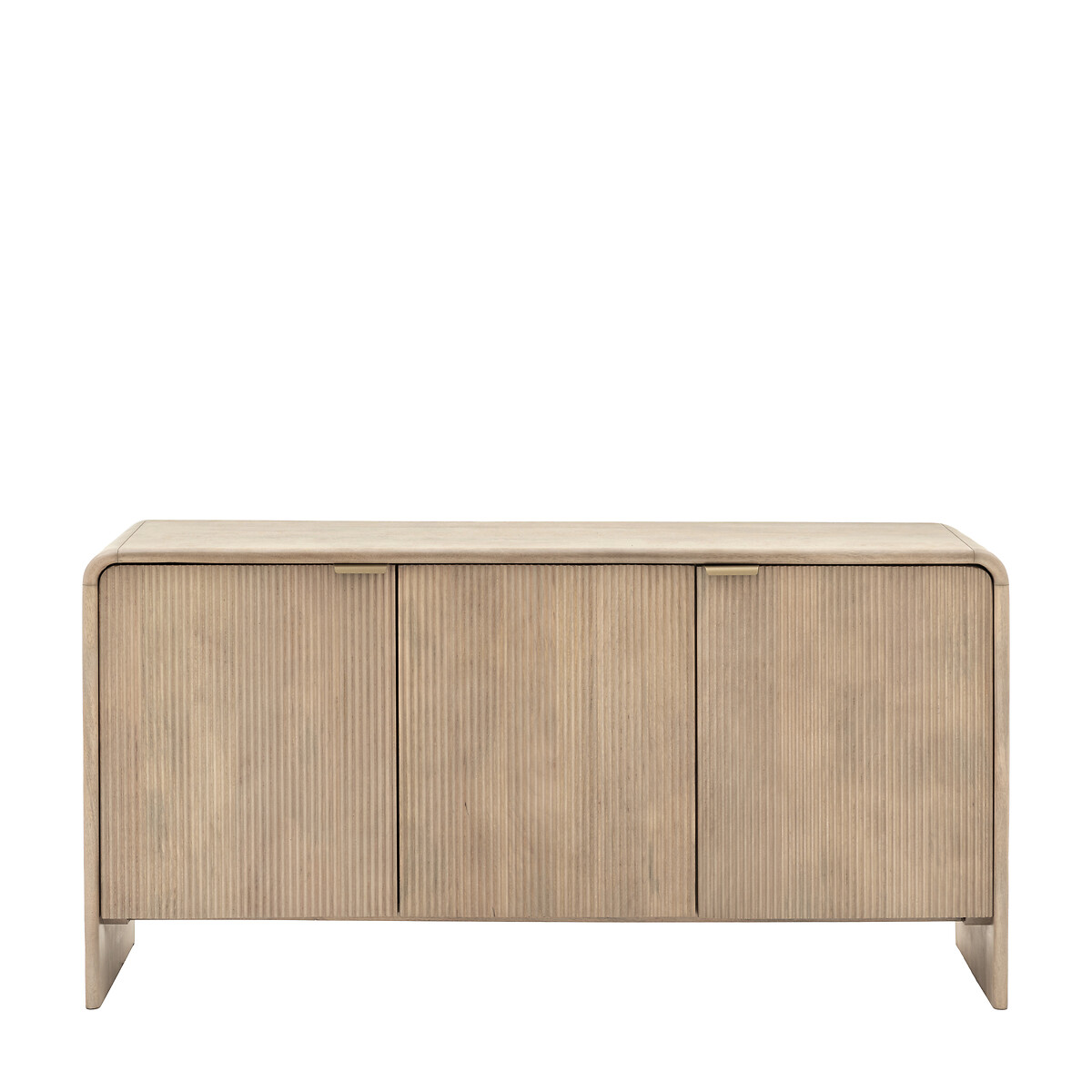 Corven Fluted Mango Wood 3 Door Sideboard wood, SO'HOME