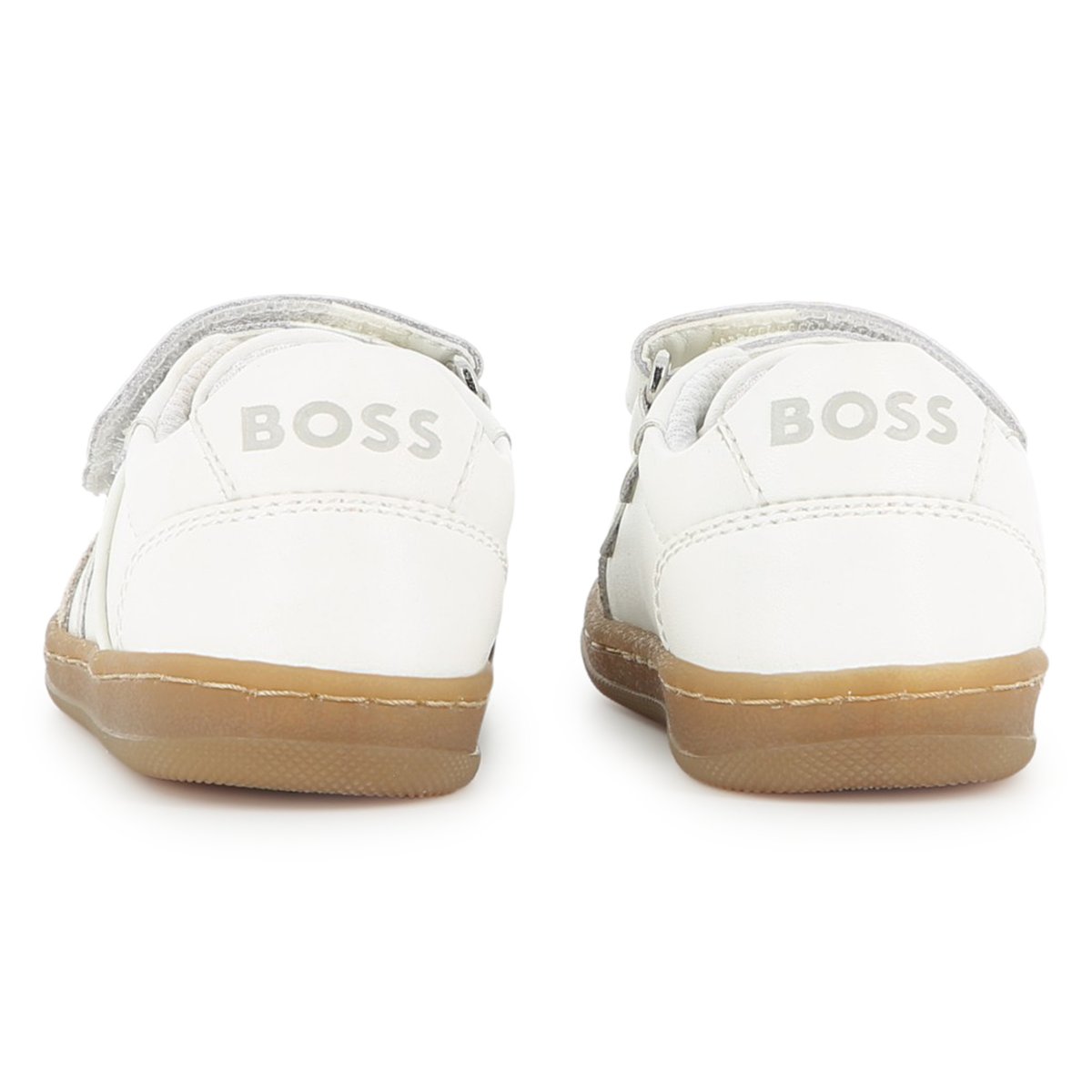 Baskets basses à scratch blanc, BOSS KIDSWEAR