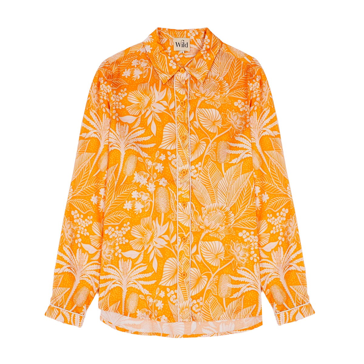 Chemise manches longues à motifs JANAELLE jaune, WILD