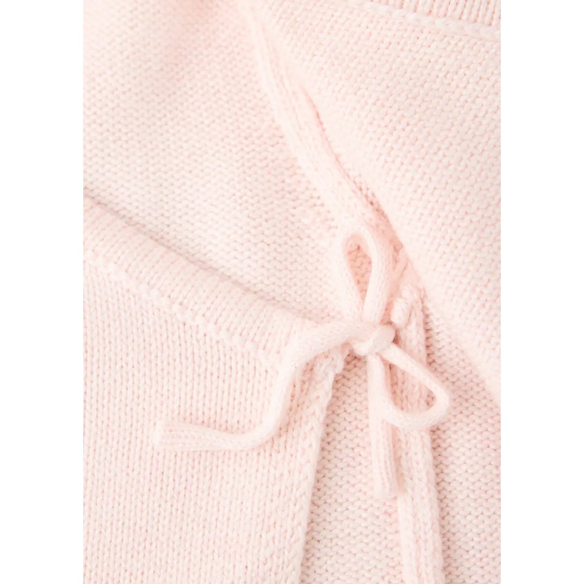 Cardigan en maille croisé rose clair, MANGO BABY