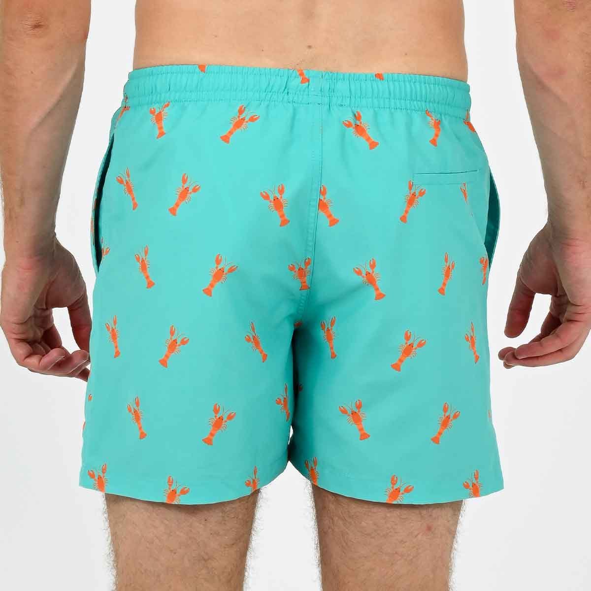 Short de bain L'Immergé aqua turquoise, VENDREDI