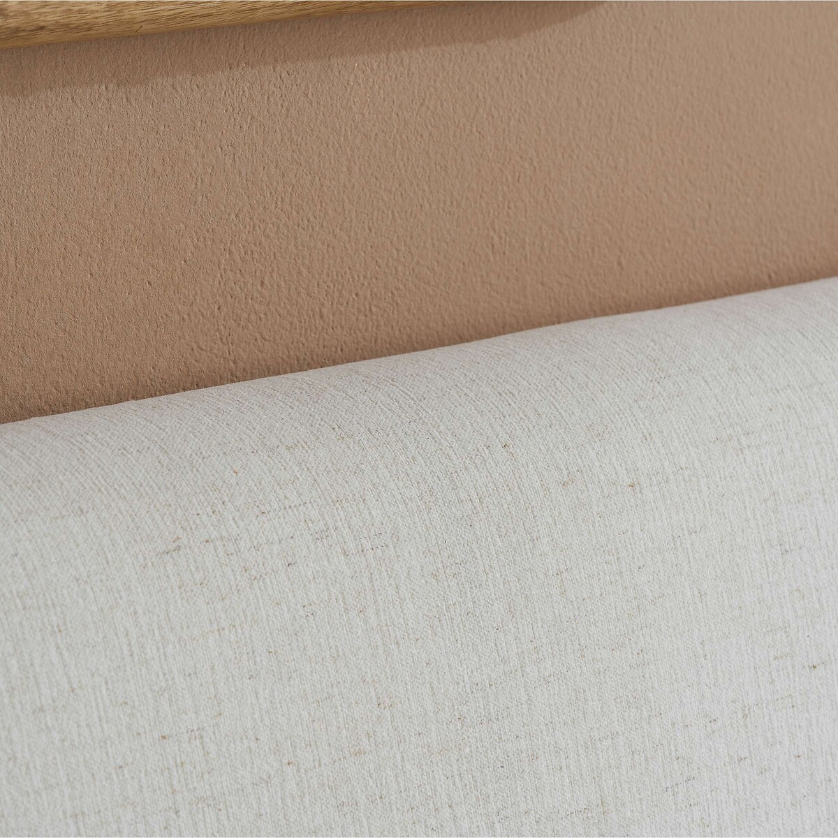 Liora Linen Curve Ottoman Storage Bed cream, SO'HOME