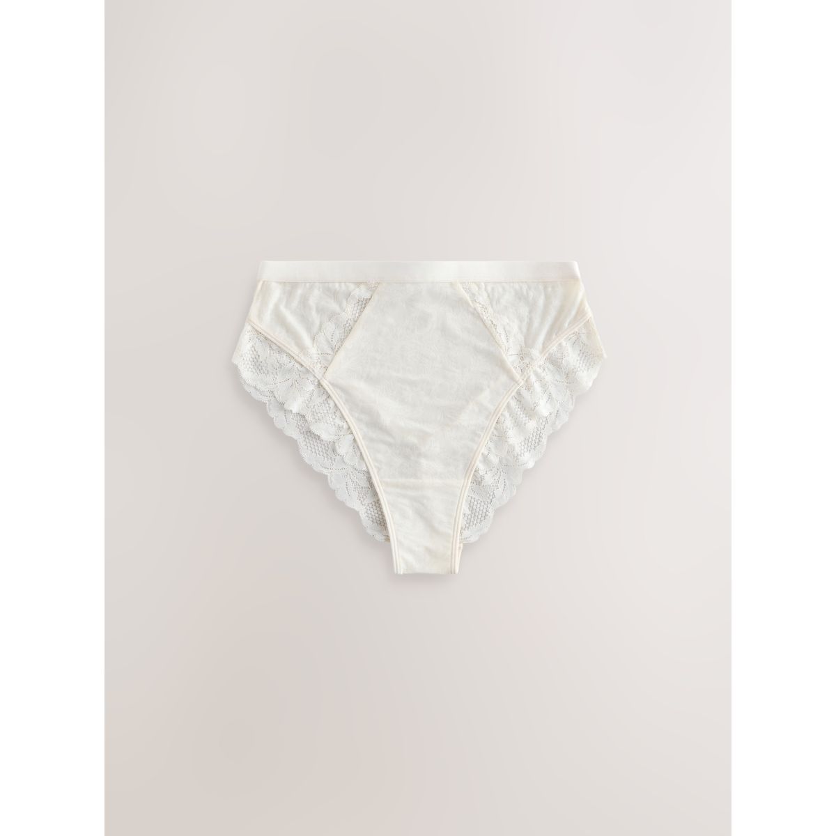 Culotte avec liseré en dentelle, lot de 3 vert/rose/crème, NEXT