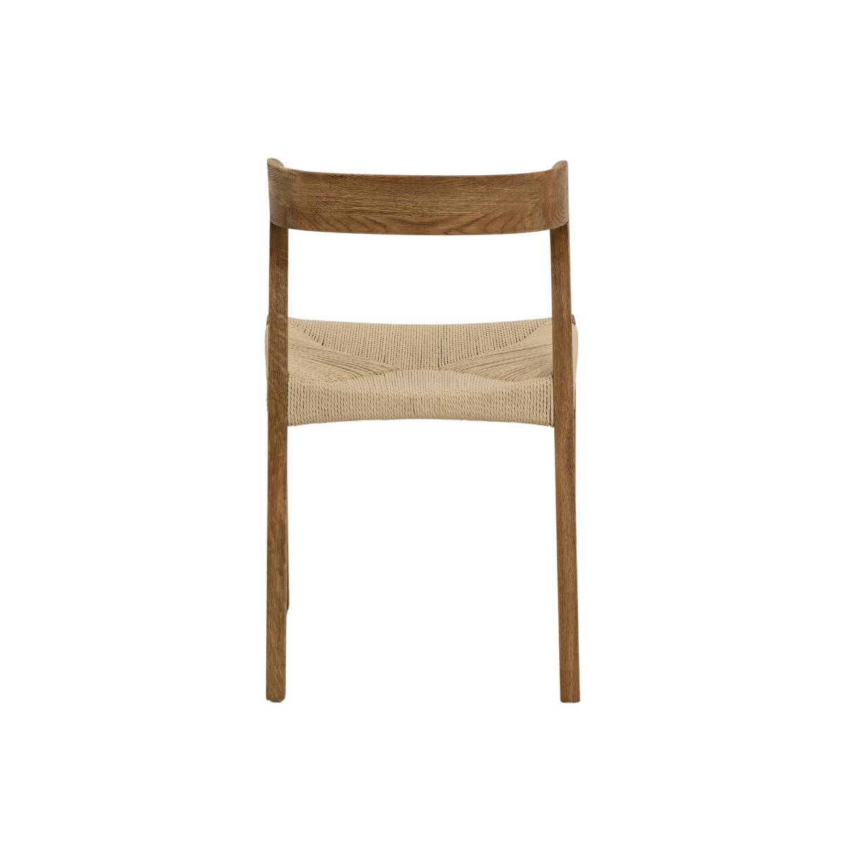 Lot de 2 chaises en bois de chêne AUREN bois clair, MADE IN MEUBLES