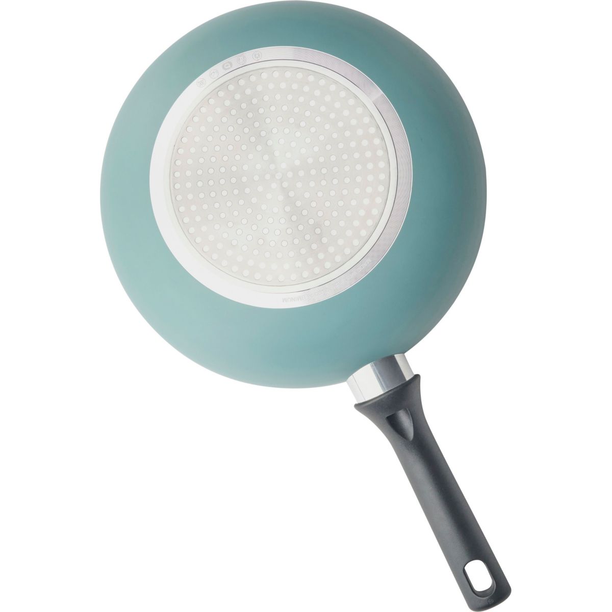 Wok Céramique 28cm vert couleur unique, ESSENTIEL B