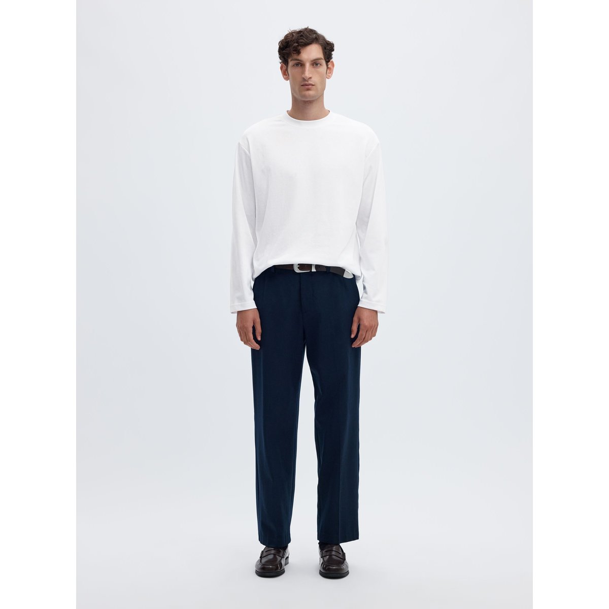 T-Shirt À Manches Longues bright white, SELECTED
