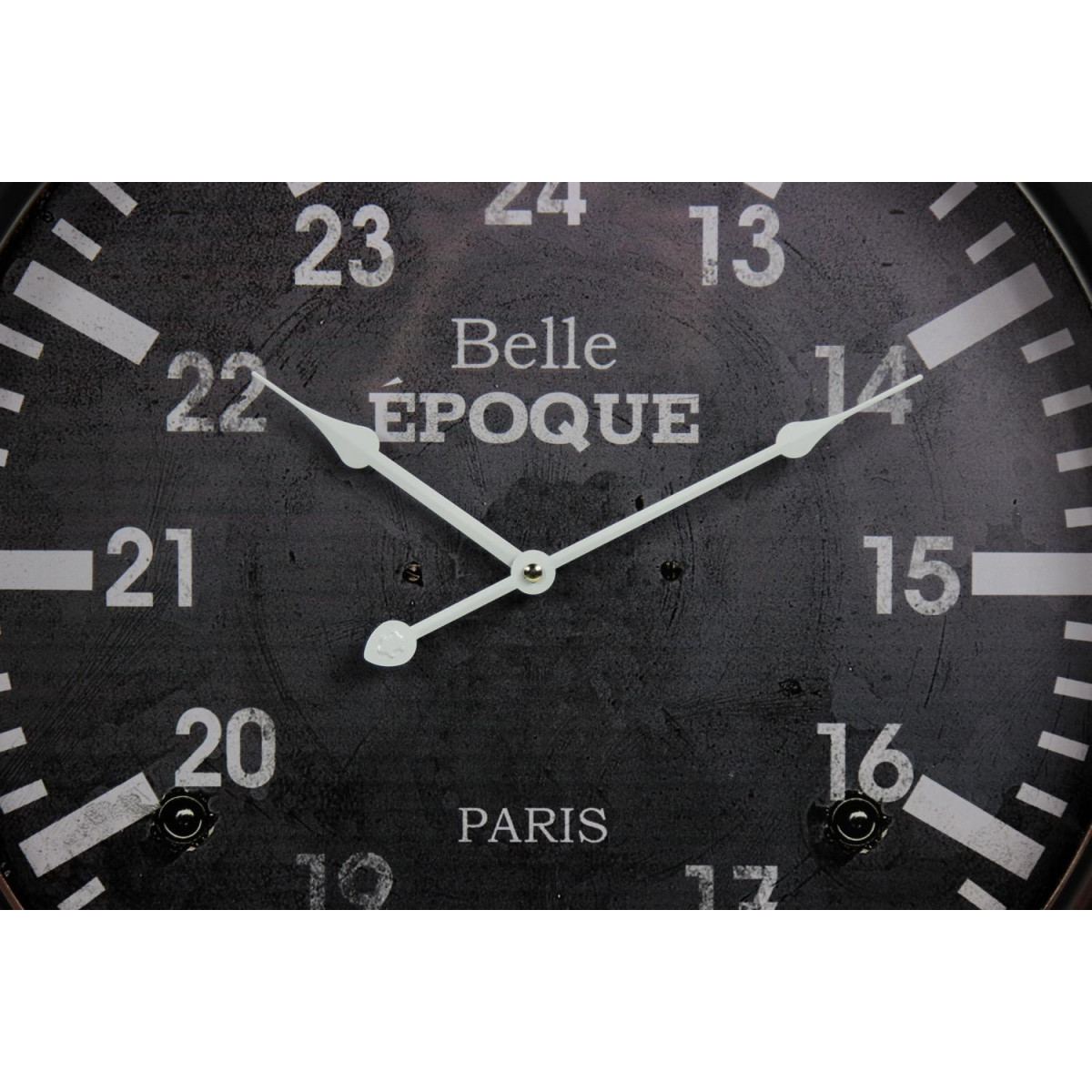 Horloge ancienne murale belle epoque bleu, DECORATION D’AUTREFOIS