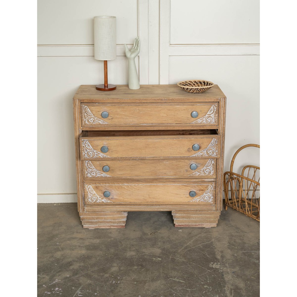 Commode art déco Garance N°770 - Bon état bois clair, DEBONGOUT