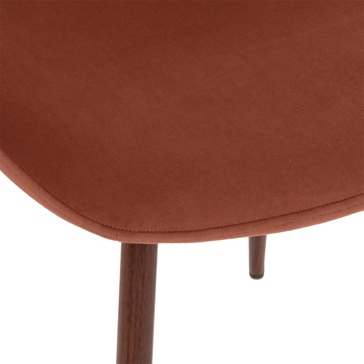Chaise design scandinave ROKA terracotta, ATMOSPHERA