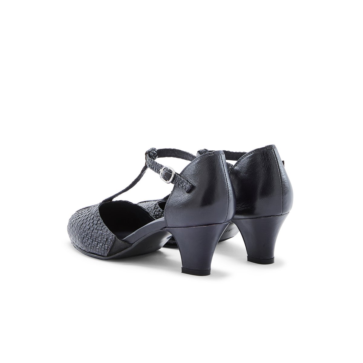 Salomés confortables talon 5 cm marine, PEDICONFORT