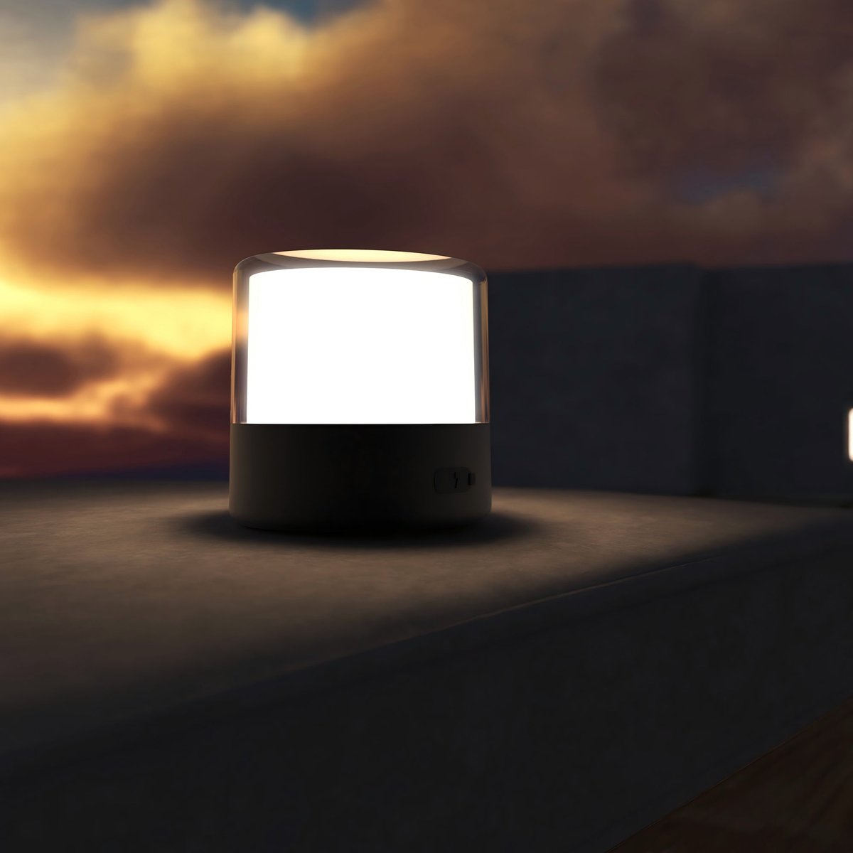 Lampe de table sans fil BOLO noir, LUMISKY
