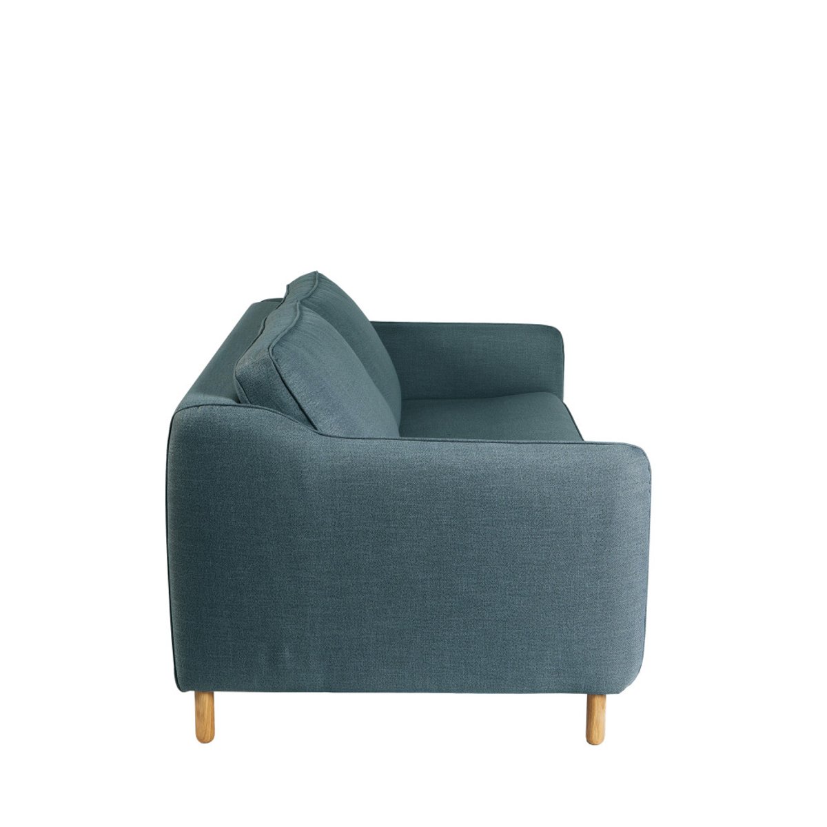 Canapé convertible ouverture express 3 places en tissu- VORNAY bleu pétrole, DRAWER