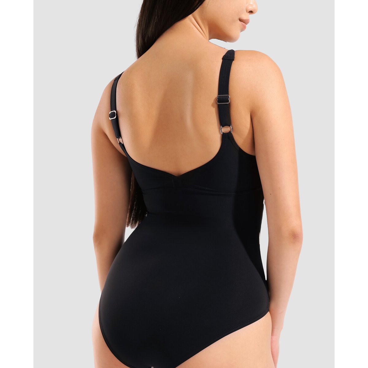 Einteiliger Schwimmanzug ALINA WING BACK SENSITIVE schwarz/weiss, ARENA