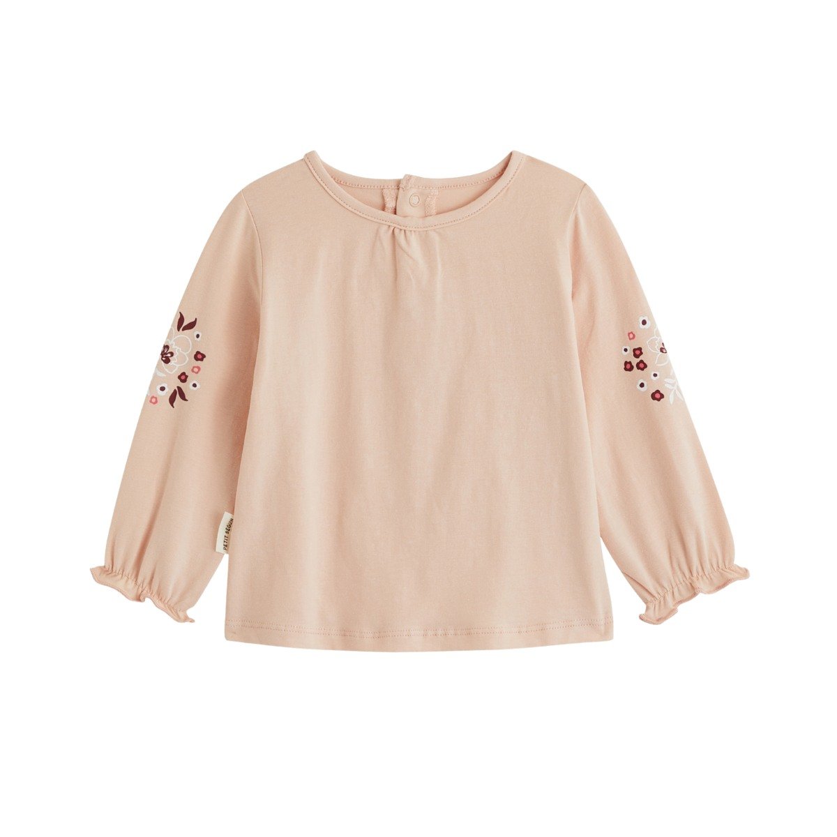 Lot de 2 t-shirts bébé manches longues Manouk rose, PETIT BEGUIN