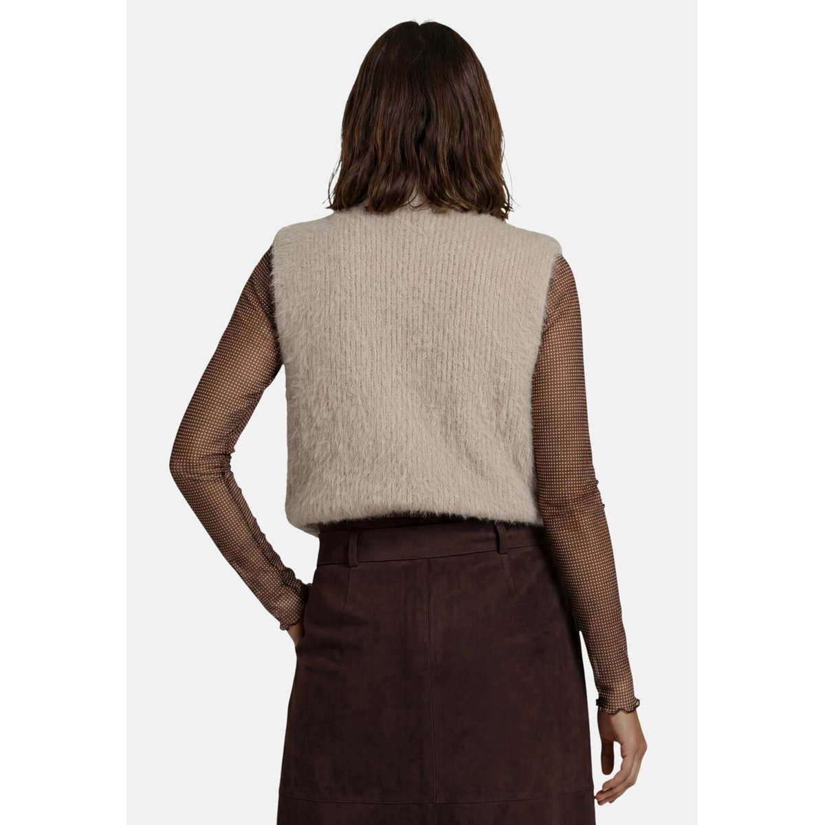 Cardigan en maille sans manches pastelcream, ZERO