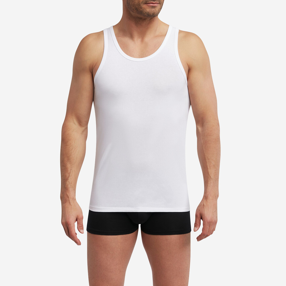 2er-Set Tank Tops Regul'Activ weiss, DIM
