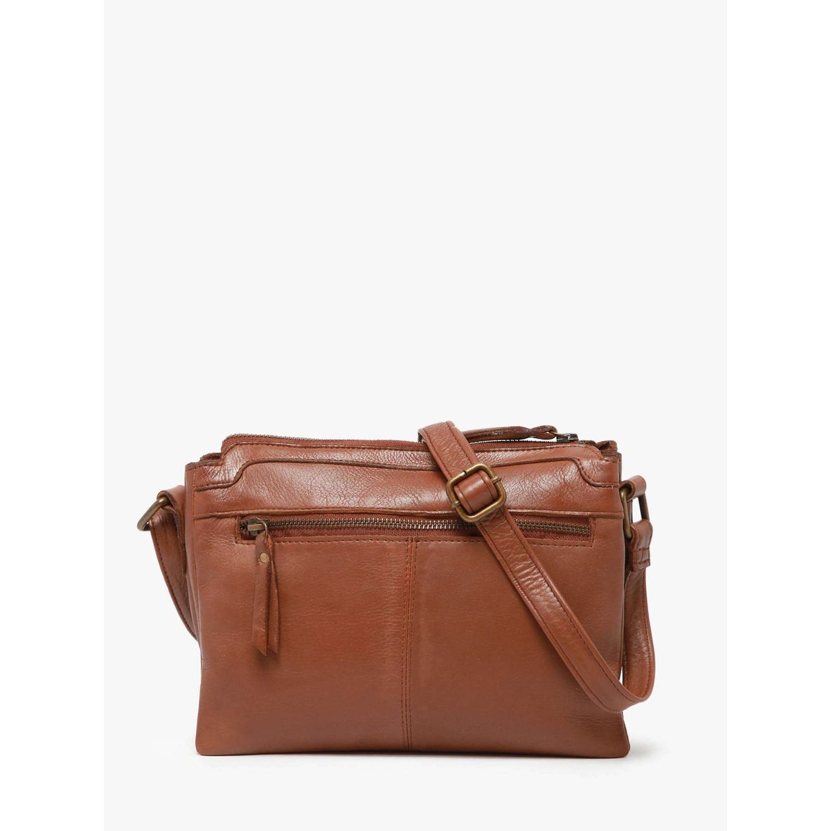 Sac bandoulière Cow cuir tan, BASILIC PEPPER