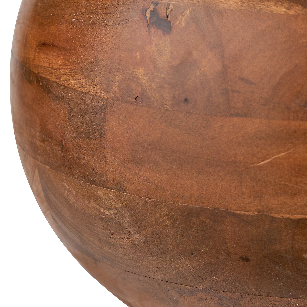 Kenton Mango Wood Round Table Lamp Base in Brown brown , SO'HOME