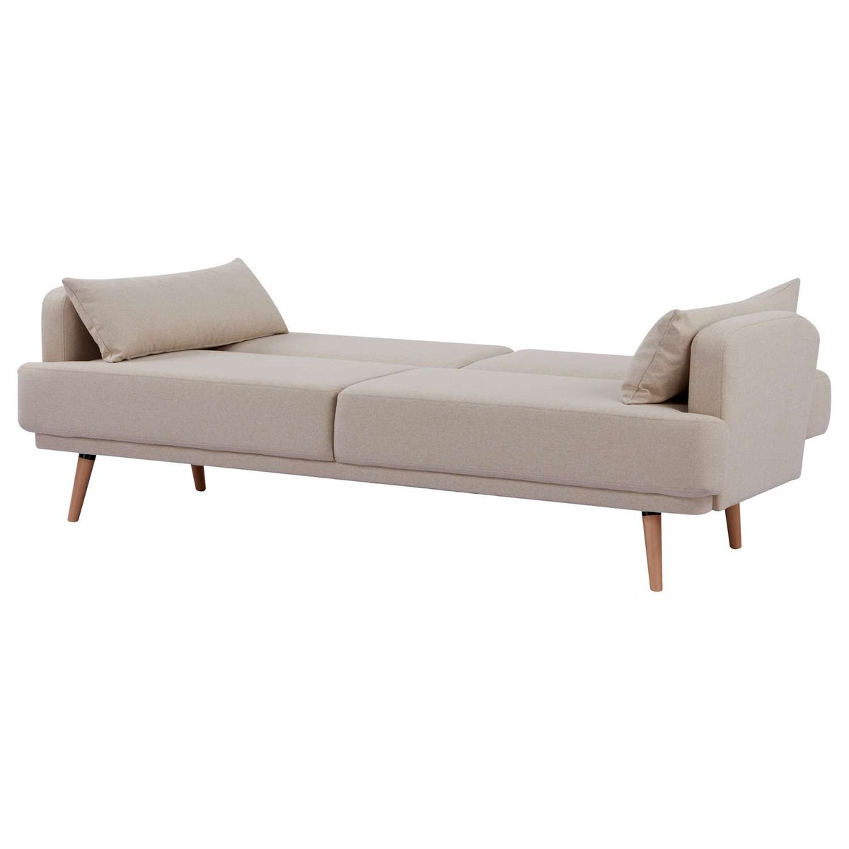Canapé banquette convertible 3 places JACK beige, ATMOSPHERA