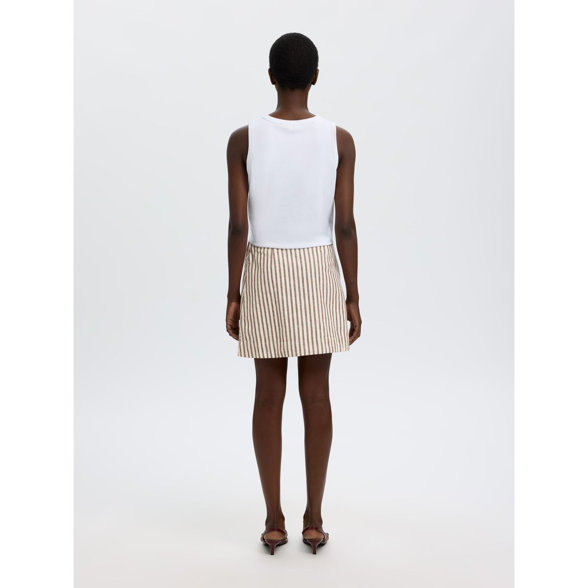 Jupe Portefeuille egret, SELECTED