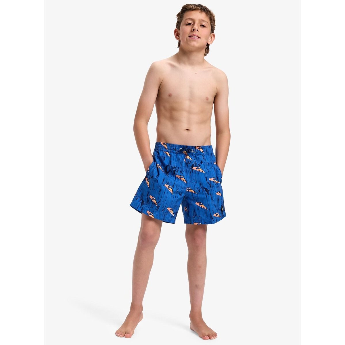 Swim Shorts blue print/yellow, QUIKSILVER