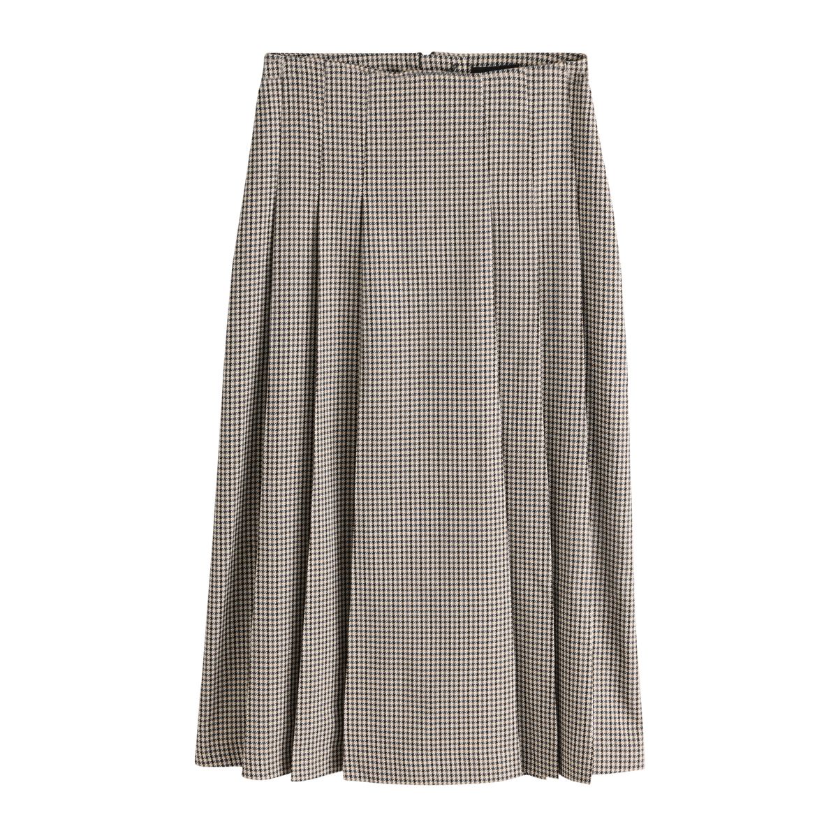 Kilt mi-long à motif pied-de-poule naturel, NEXT