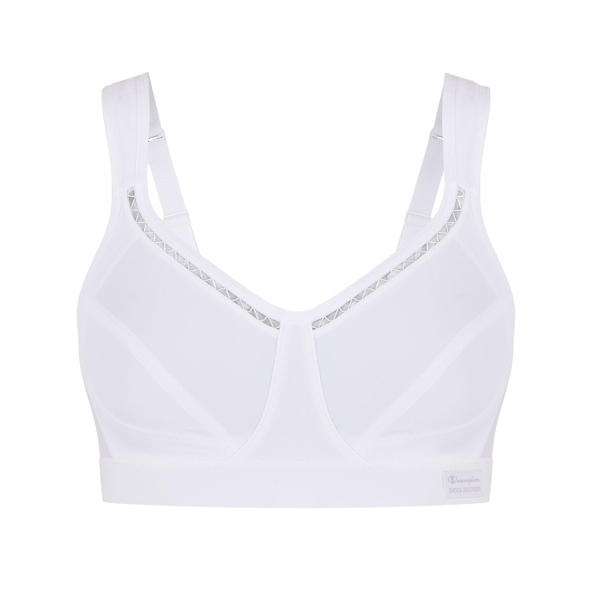 Brassière de sport Classic B, maintien élevé blanc, CHAMPION SHOCK ABSORBER