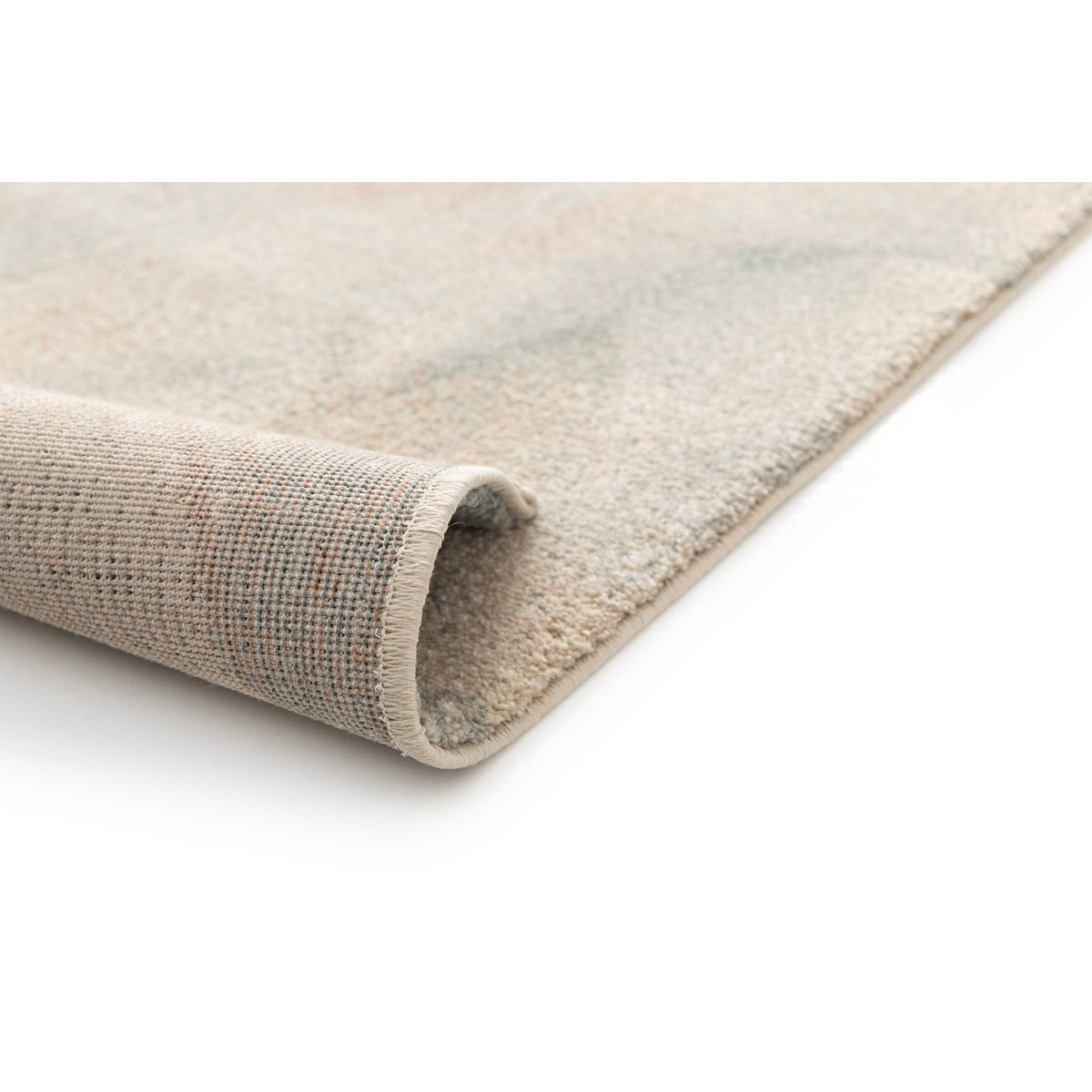 Tapis abstrait en fibres recyclées CARRARE palette colorée, AFK LIVING