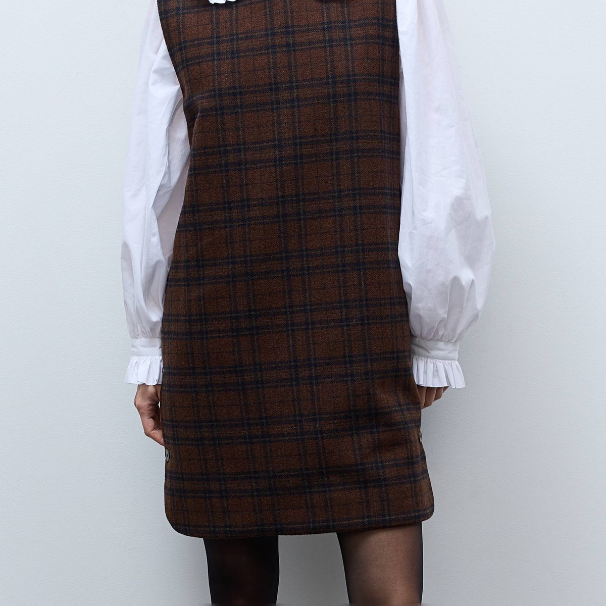 Robe courte sans manches contenant de la laine pudding, MONOPRIX