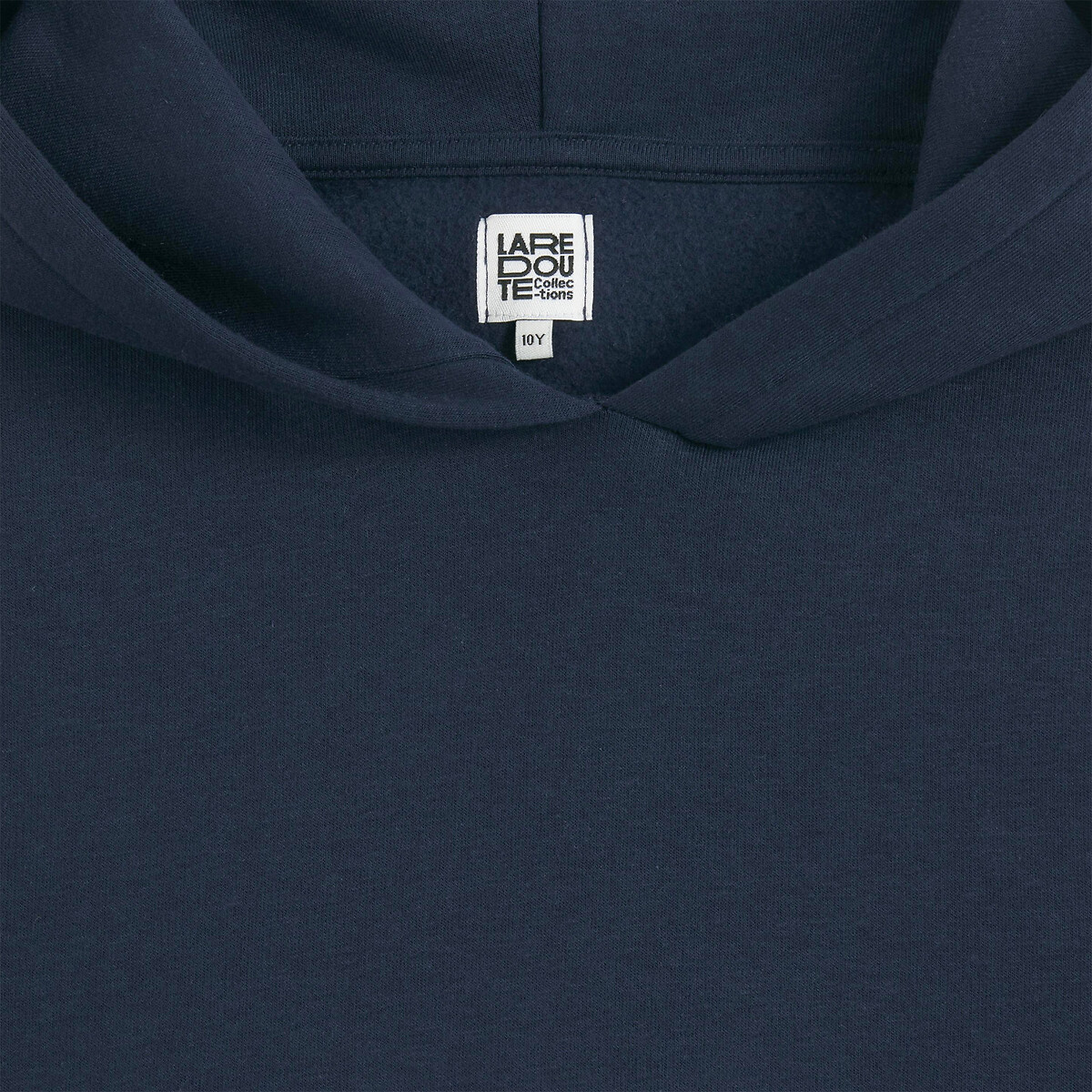 Hoodie in molton marineblauw, LA REDOUTE COLLECTIONS
