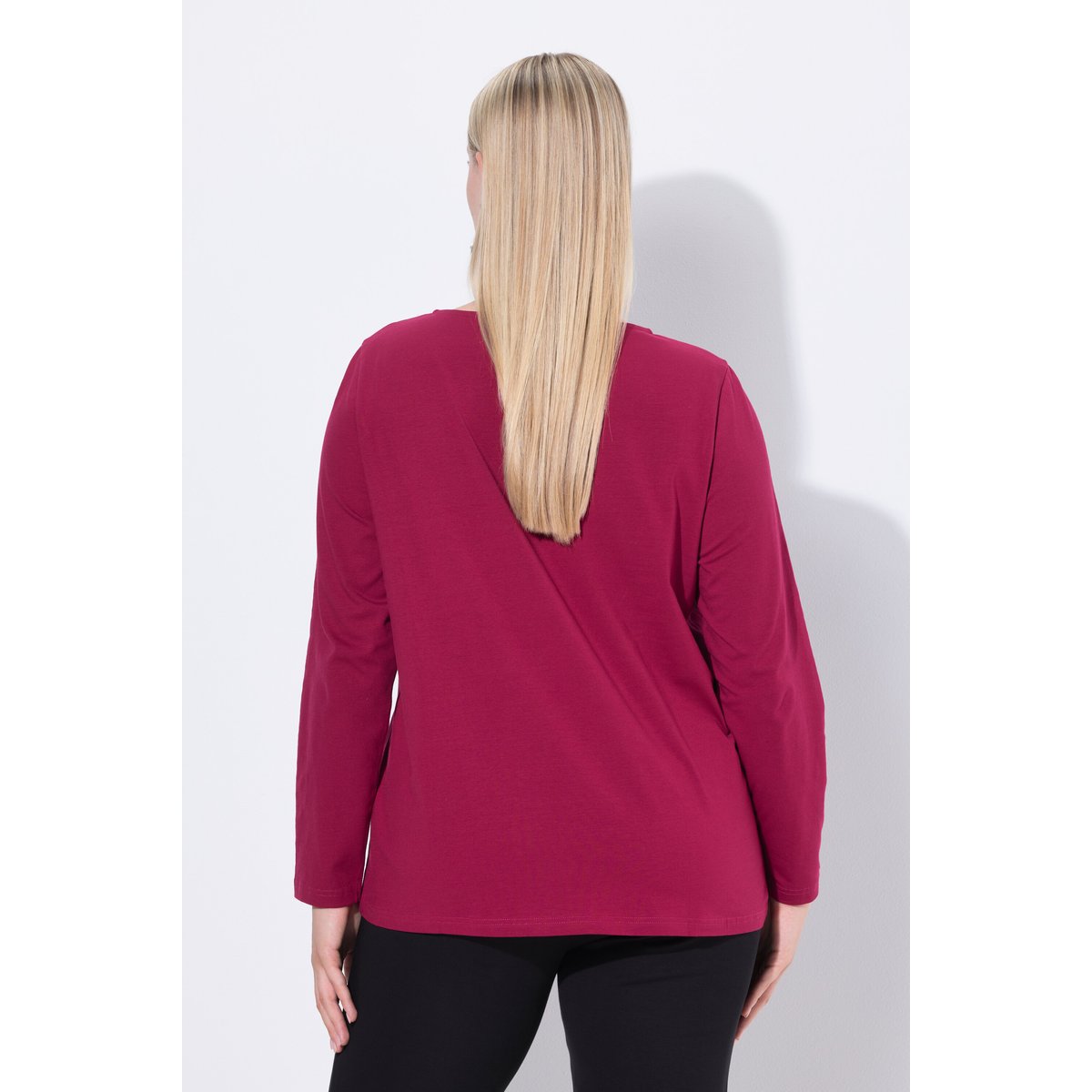 T-shirt à col bateau bordeaux, ULLA POPKEN
