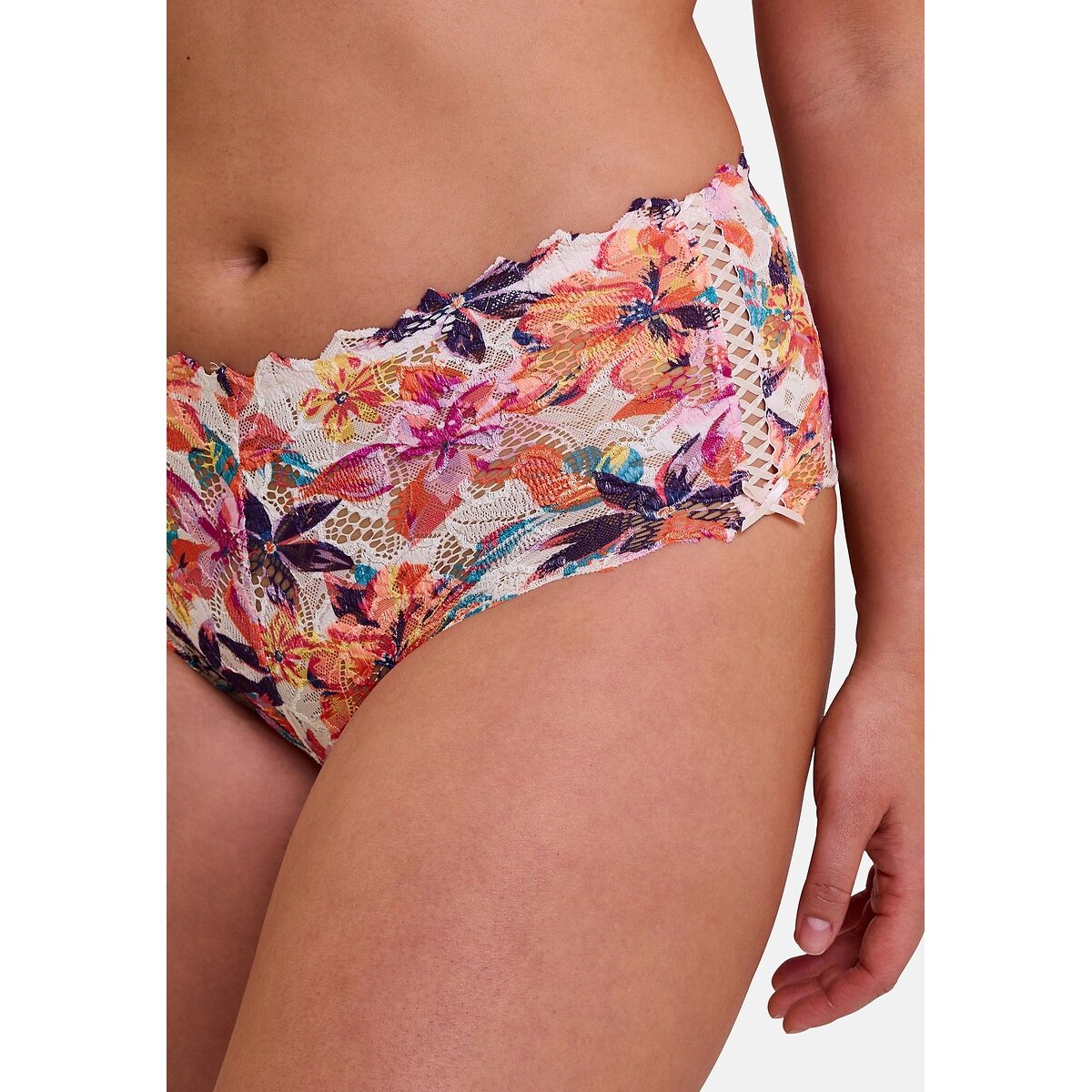 Culotte dentelle Arum Mosaic imprimé fleur, SANS COMPLEXE