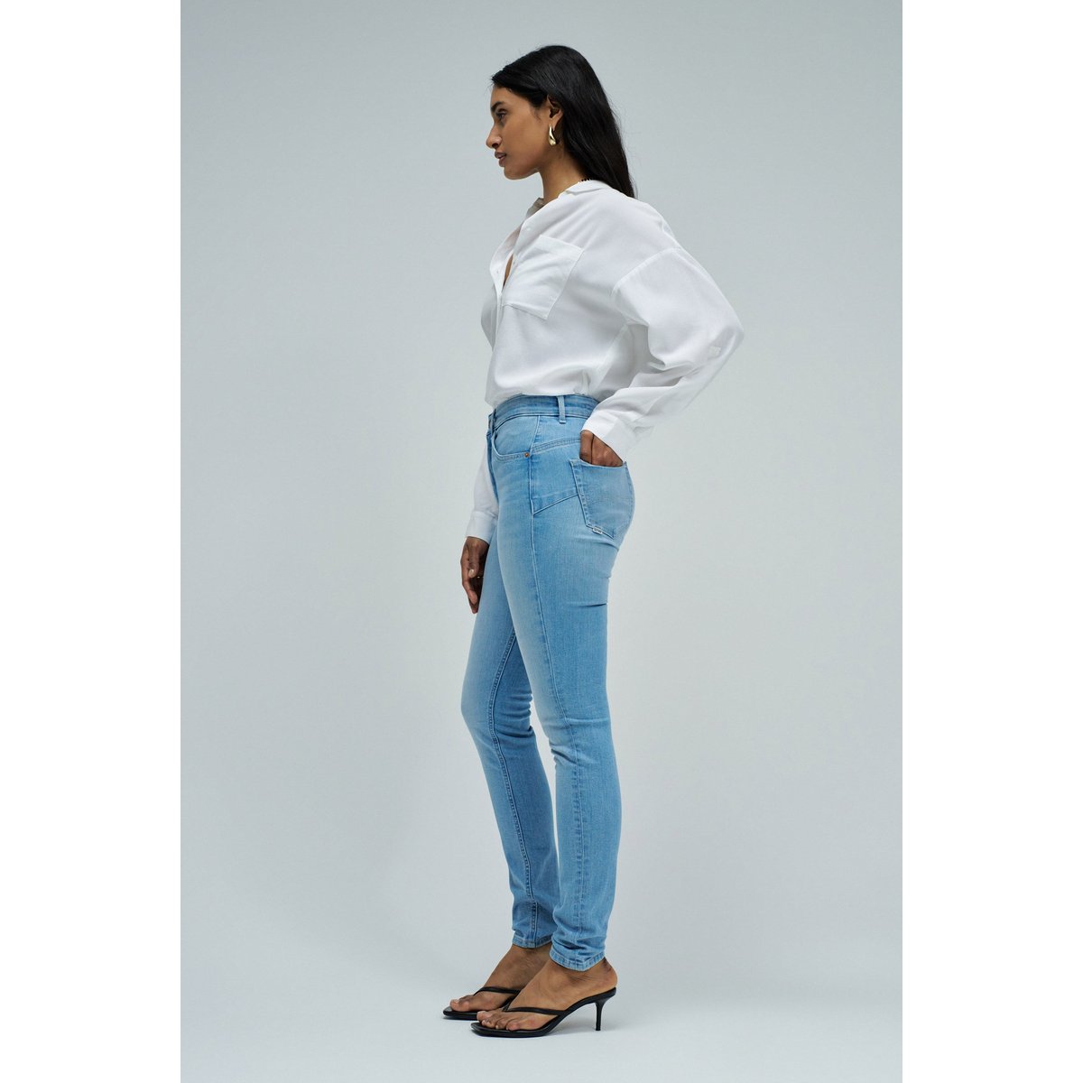 JEAN FAITH PUSH IN SKINNY bleu, SALSA JEANS