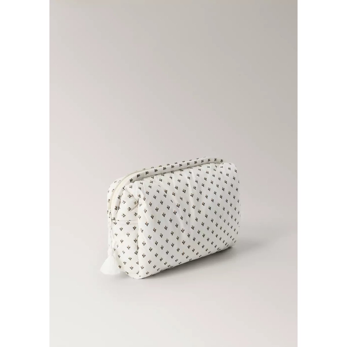 Trousse de toilette imprimée en coton kaki, MANGO HOME