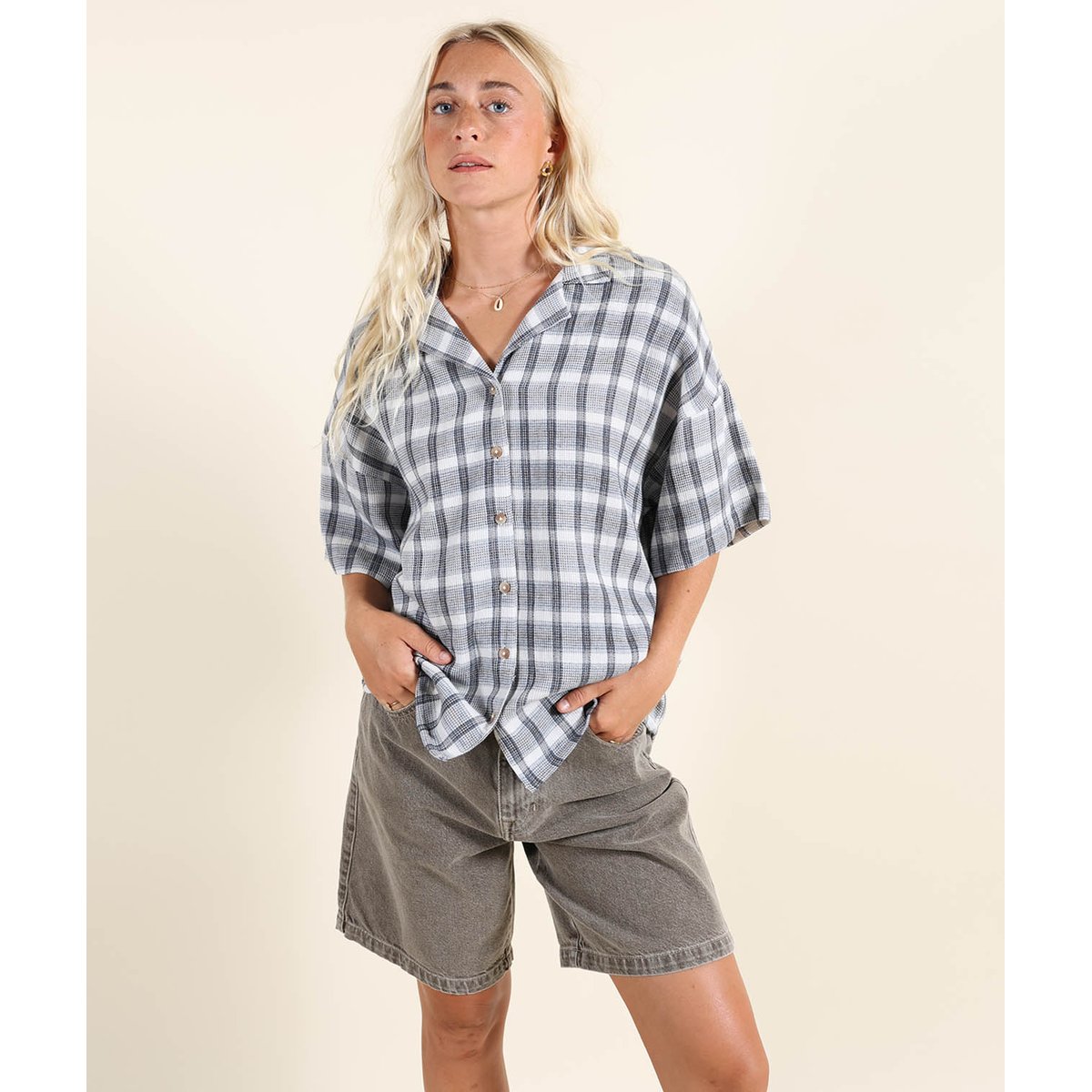Chemise manches courtes COASTERW indigo, OXBOW