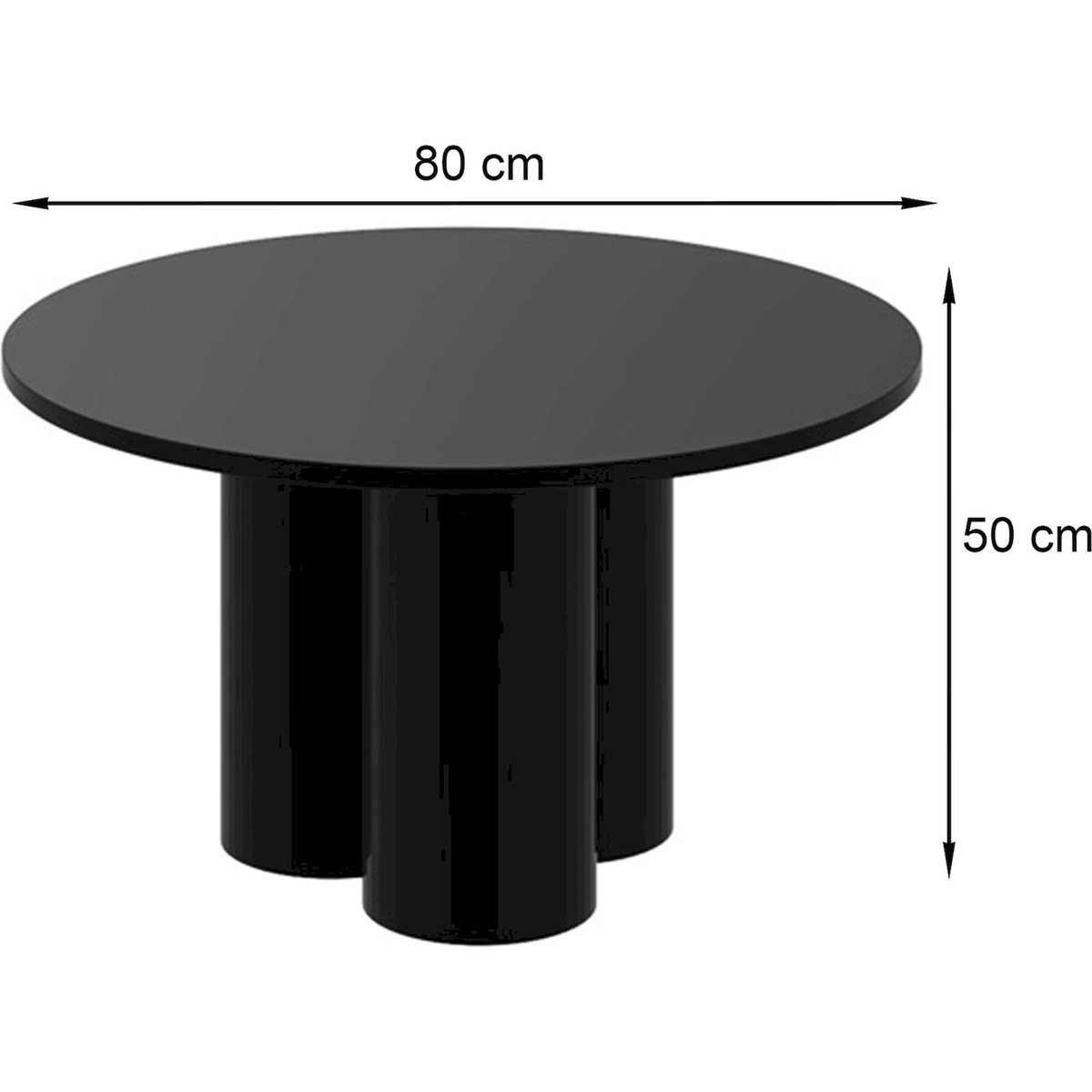 Table basse ronde IMPRRESE effet marbre blanc, RECOLLECTION