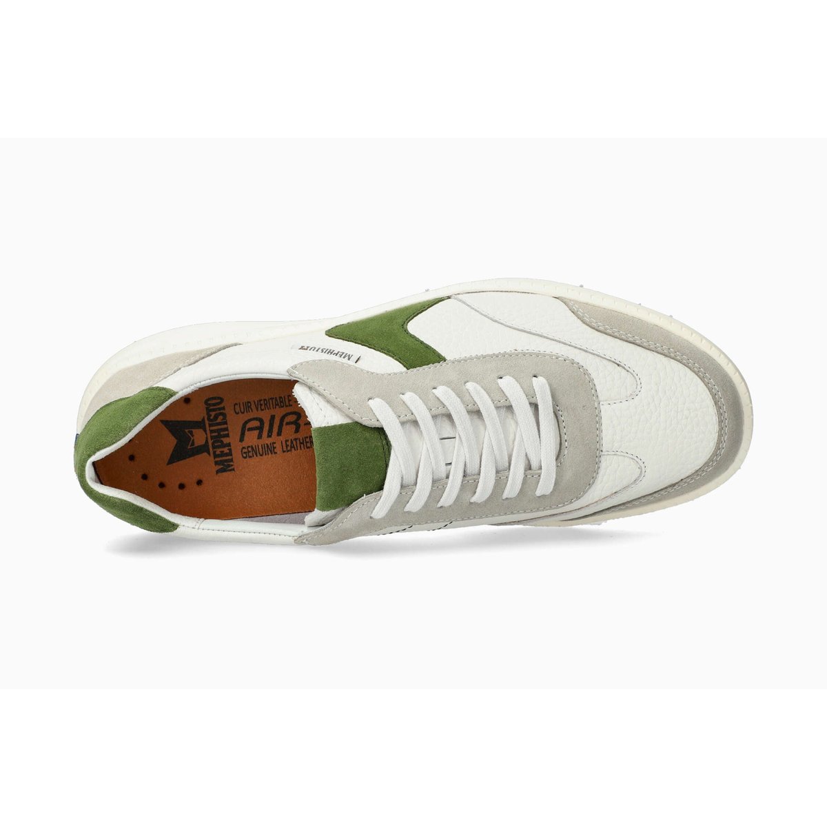 Baskets en cuir JENARO beige stone 514, MEPHISTO