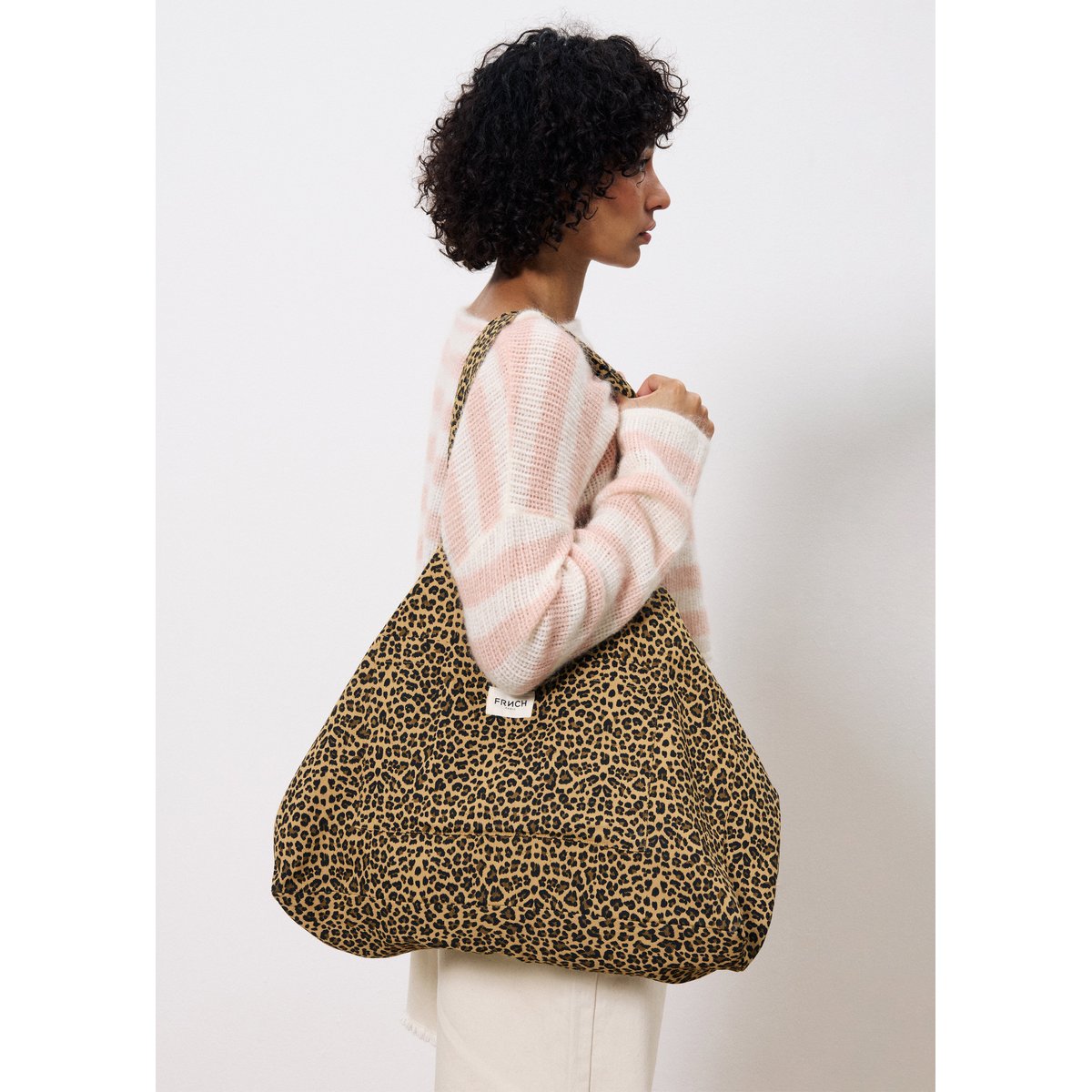 Sac en coton VIDA leopard, FRNCH