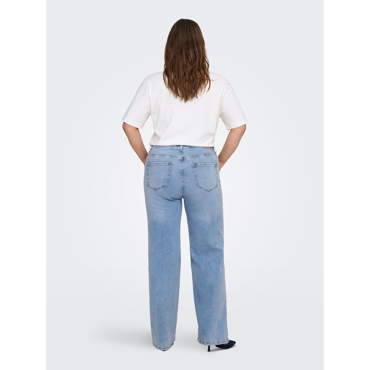 Jean À Jambe Large light blue denim, ONLY CARMAKOMA
