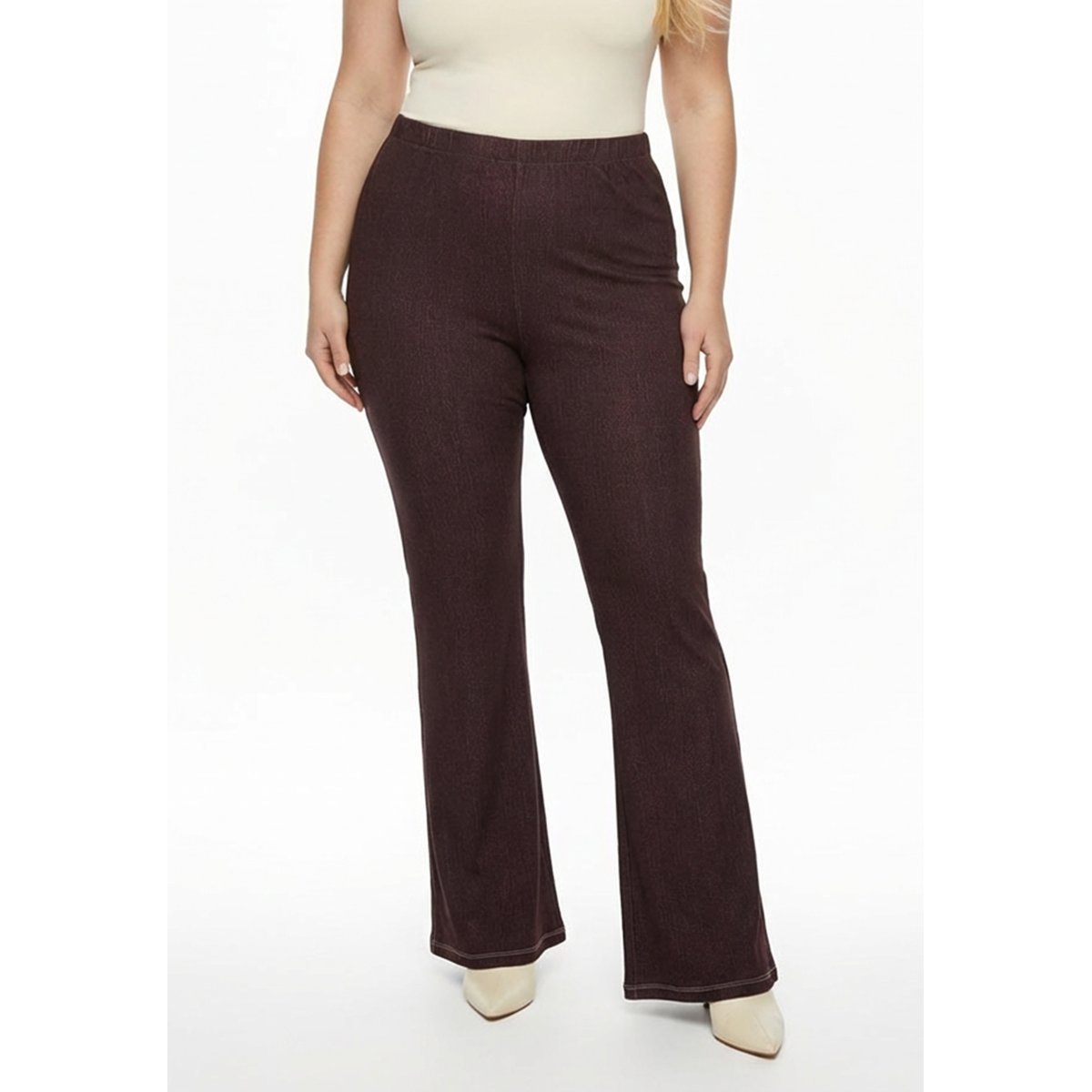 Pantalon Flare Fit marron, YOEK