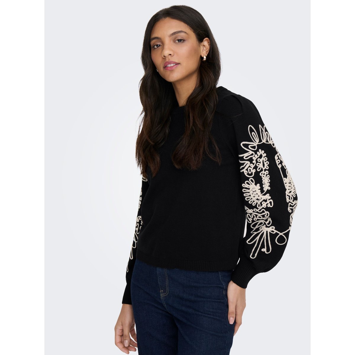 Pull En Maille noire - black, ONLY
