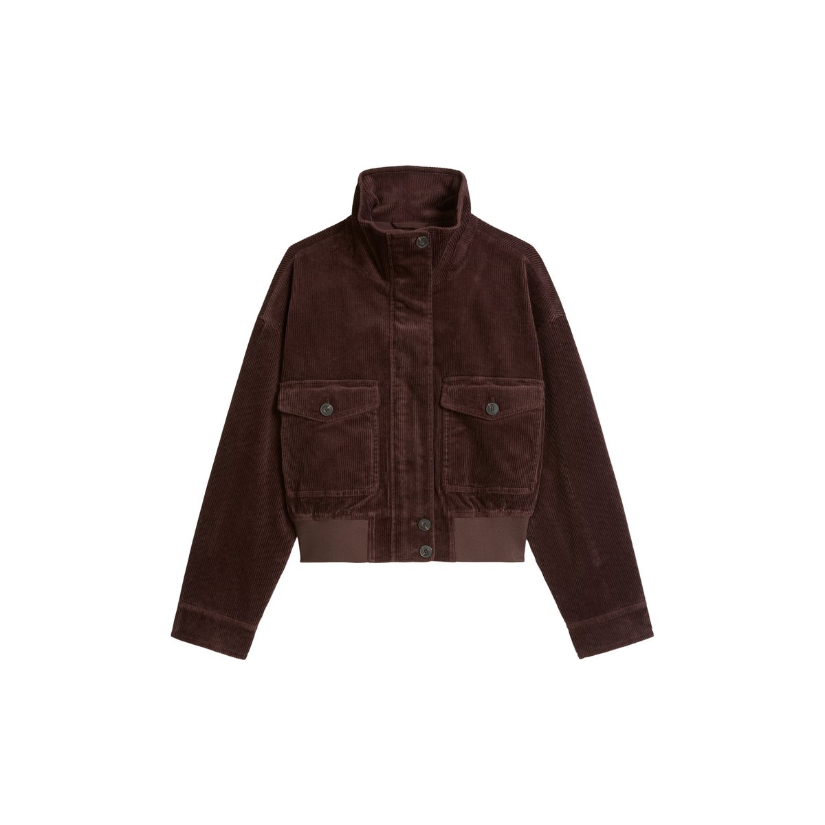 Blouson en velours côtelé coupe classique en coton bio extensible rouge, MARC O’POLO DENIM