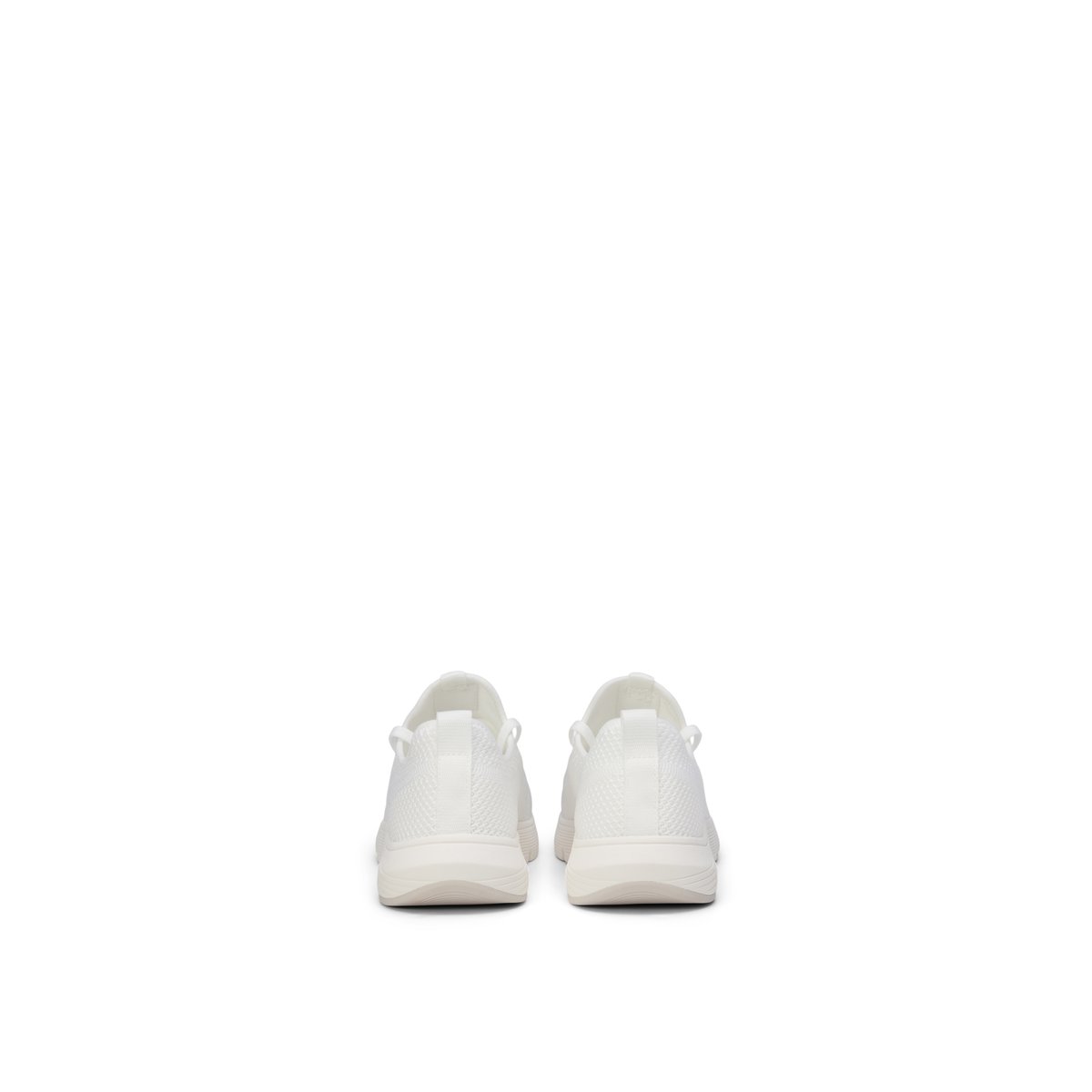 Baskets en tricot modèle Leila en polyester recyclé blanc, MARC O'POLO